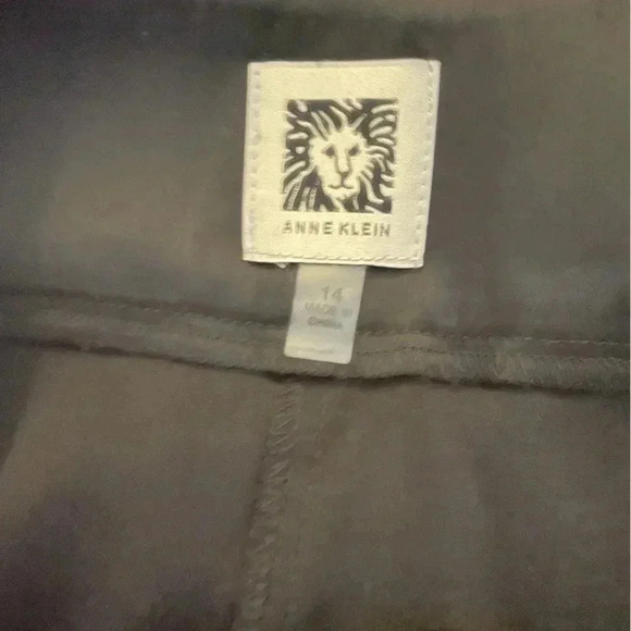 Anne Klein black high rise wide leg pants sz 14 - Picture 4 of 11